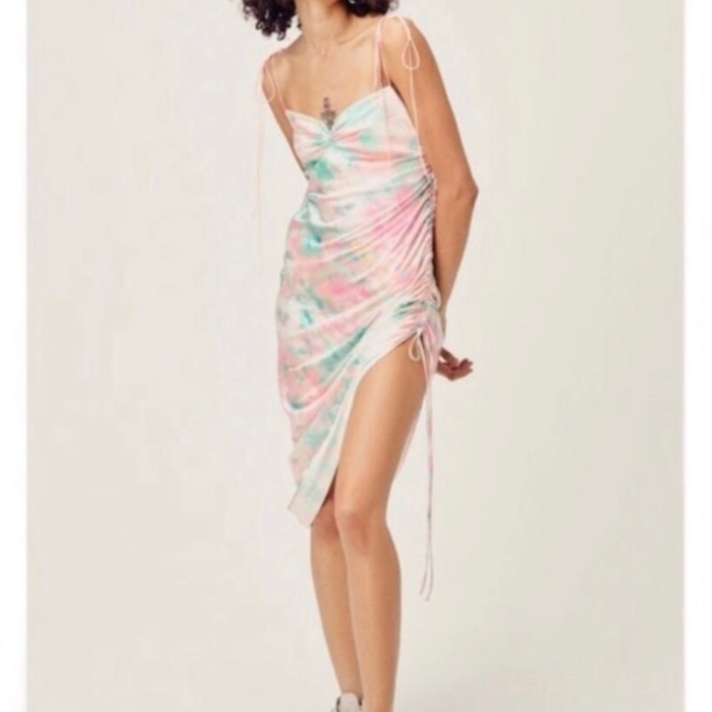 For Love and Lemons NWT Call Me Midi Multicolor Dress 🔥